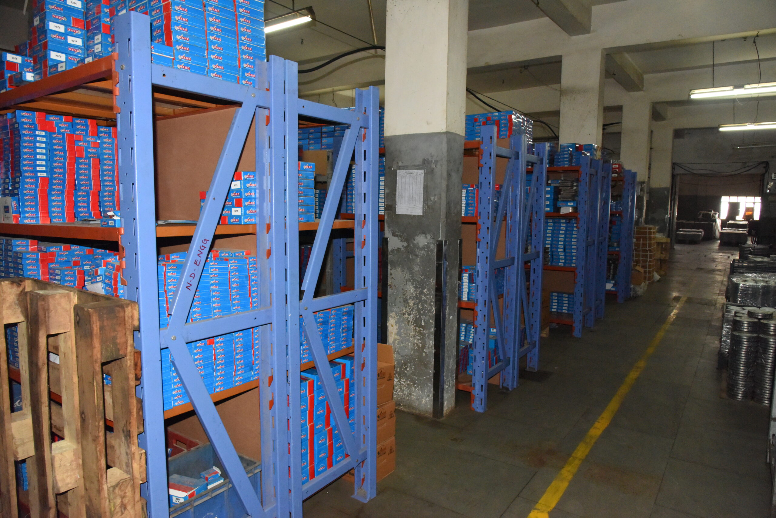 warehouse and Stock Room - Marc Bearings Pvt. Ltd. - India